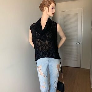 Women's Free People Black Loose Knit Sweater